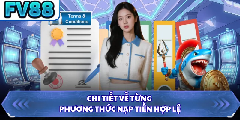 Chi tiết về từng phương thức nạp tiền hợp lệ